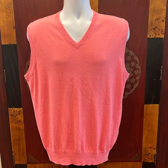 Peter Millar Cotton Cashmere Golf Sweater Vest Men’s Medium - Picture 9 of 11